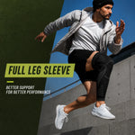 Compression Leg Sleeve Full-Leg Coverage Silicone Grip Band