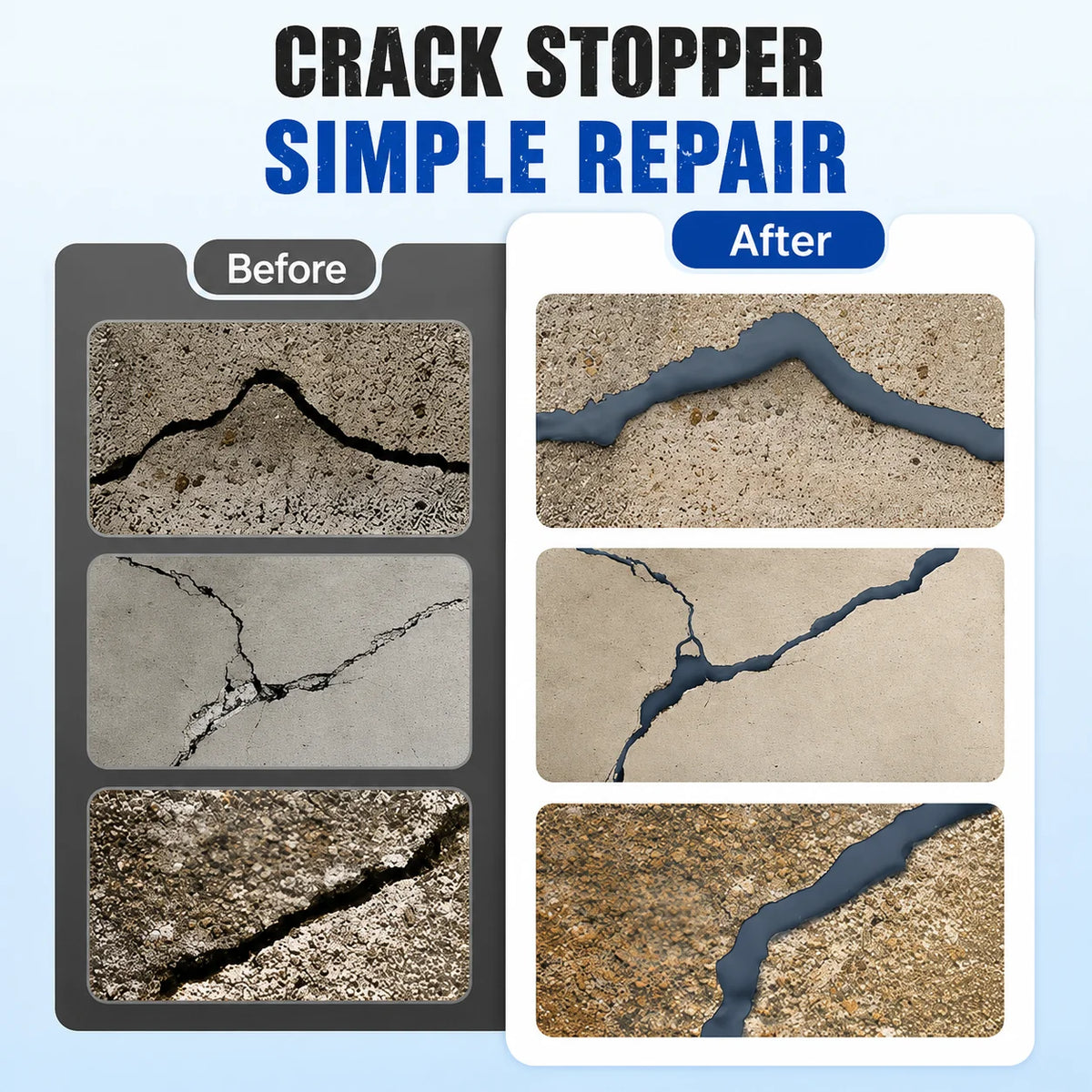 Concrete Crack Sealant Waterproof Flexible Weather-Resistant