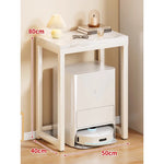 Console Table Marble-Effect Top Robot Vacuum Dock Storage