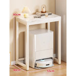 Console Table Marble-Effect Top Robot Vacuum Dock Storage