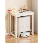 Console Table Marble-Effect Top Robot Vacuum Dock Storage
