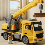 Construction Crane Toy Movable Rotating Arm Lights & Sound Effects