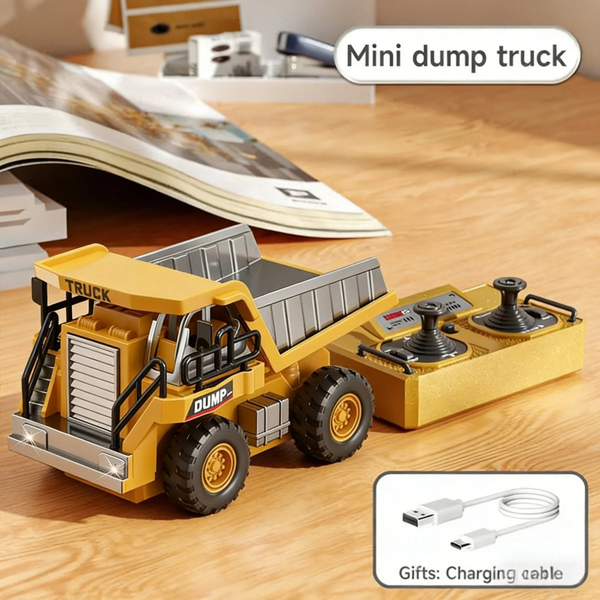 Construction Vehicle Remote-Controlled Moving Arm & Shovel