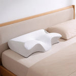 Contour Neck Pillow Memory Foam Dual-Height Washable Cover