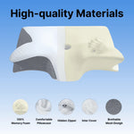 Contour Pillow Ergonomic Memory Foam Removable Cover