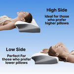 Contour Pillow Ergonomic Memory Foam Removable Cover