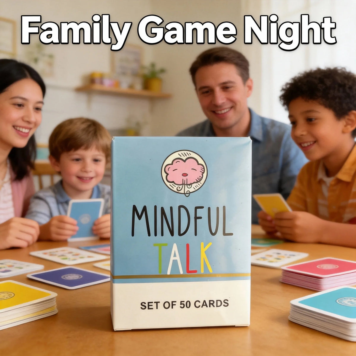 Conversation Card Game 50 Family Prompt Cards