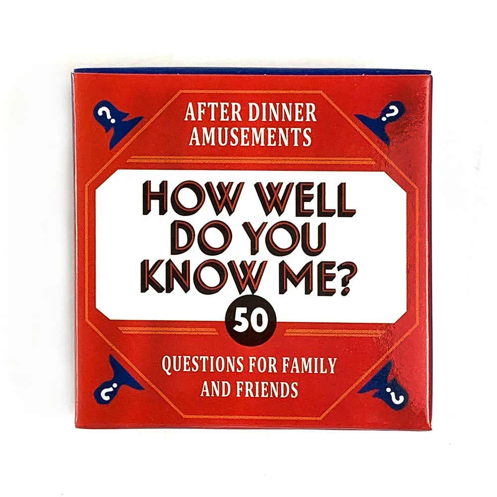 Conversation Card Game 50 Questions Compact Deck