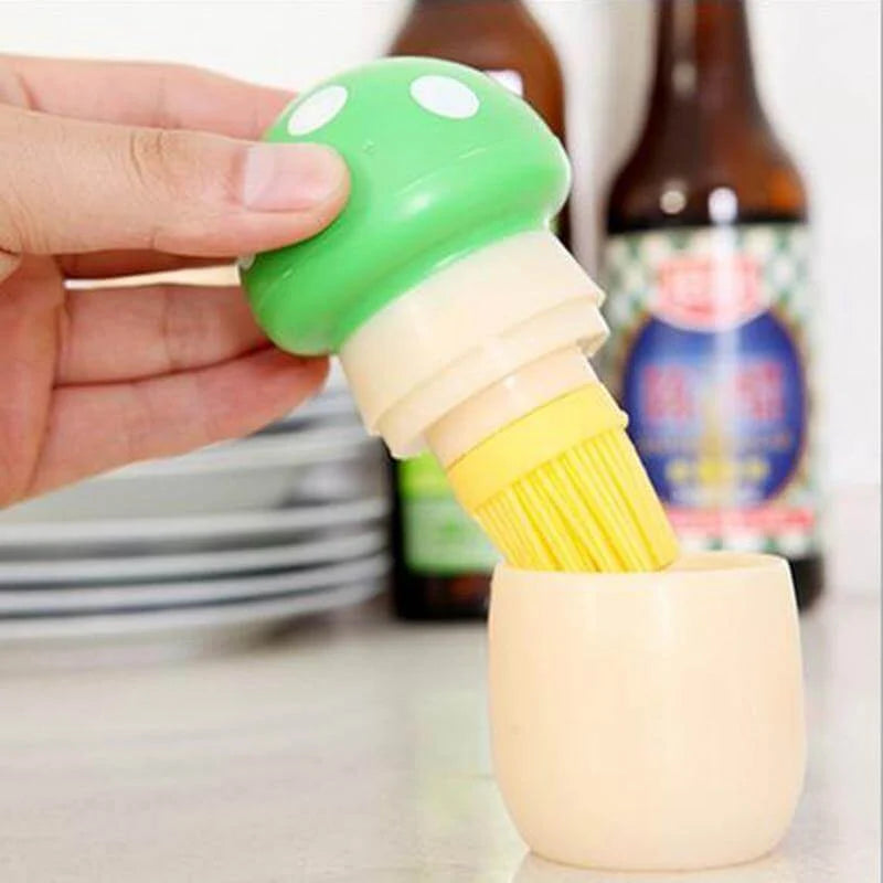 Cooking Oil Brush Glass Jar Heat-Resistant Surface