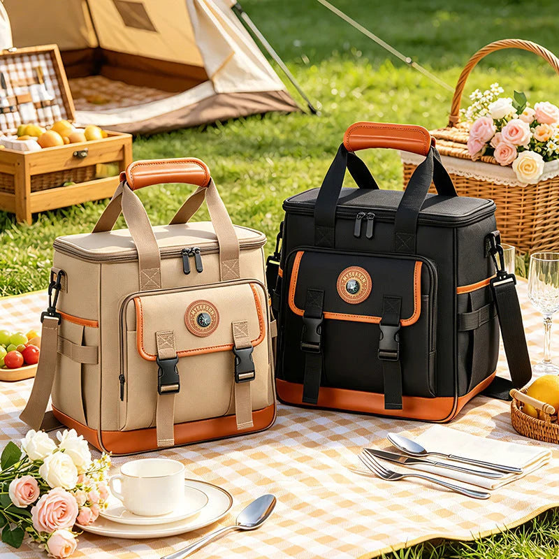 Cooler Bag Insulated Soft-Sided Multiple Pockets