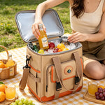 Cooler Bag Insulated Soft-Sided Multiple Pockets