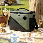 Cooler Tote Three-Layer Insulation Digital Temperature Display Adjustable Shoulder Strap