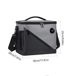 Cooler Tote Three-Layer Insulation Digital Temperature Display Adjustable Shoulder Strap