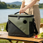 Cooler Tote Three-Layer Insulation Digital Temperature Display Adjustable Shoulder Strap