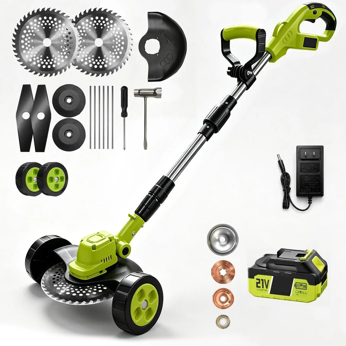 Cordless Lawn Mower 3-in-1 Trimmer & Edger