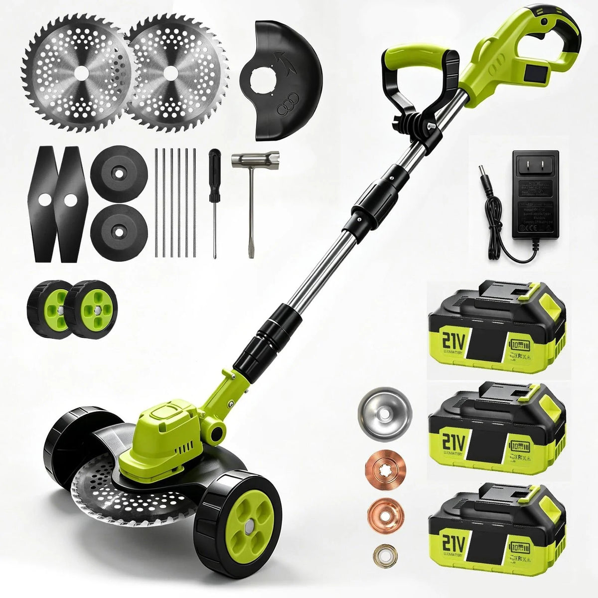 Cordless Lawn Mower 3-in-1 Trimmer & Edger
