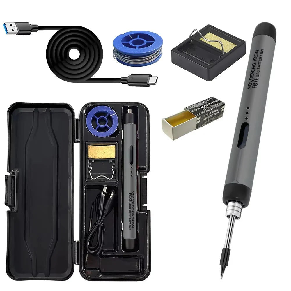 Cordless Soldering Iron Adjustable Temperature & USB Rechargeable