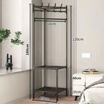 Corner Clothes Rack Space-Saving Steel Frame 70.9-Inch Tall