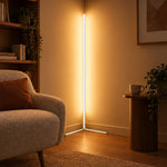 Corner Floor Lamp Dimmable LED Remote Control