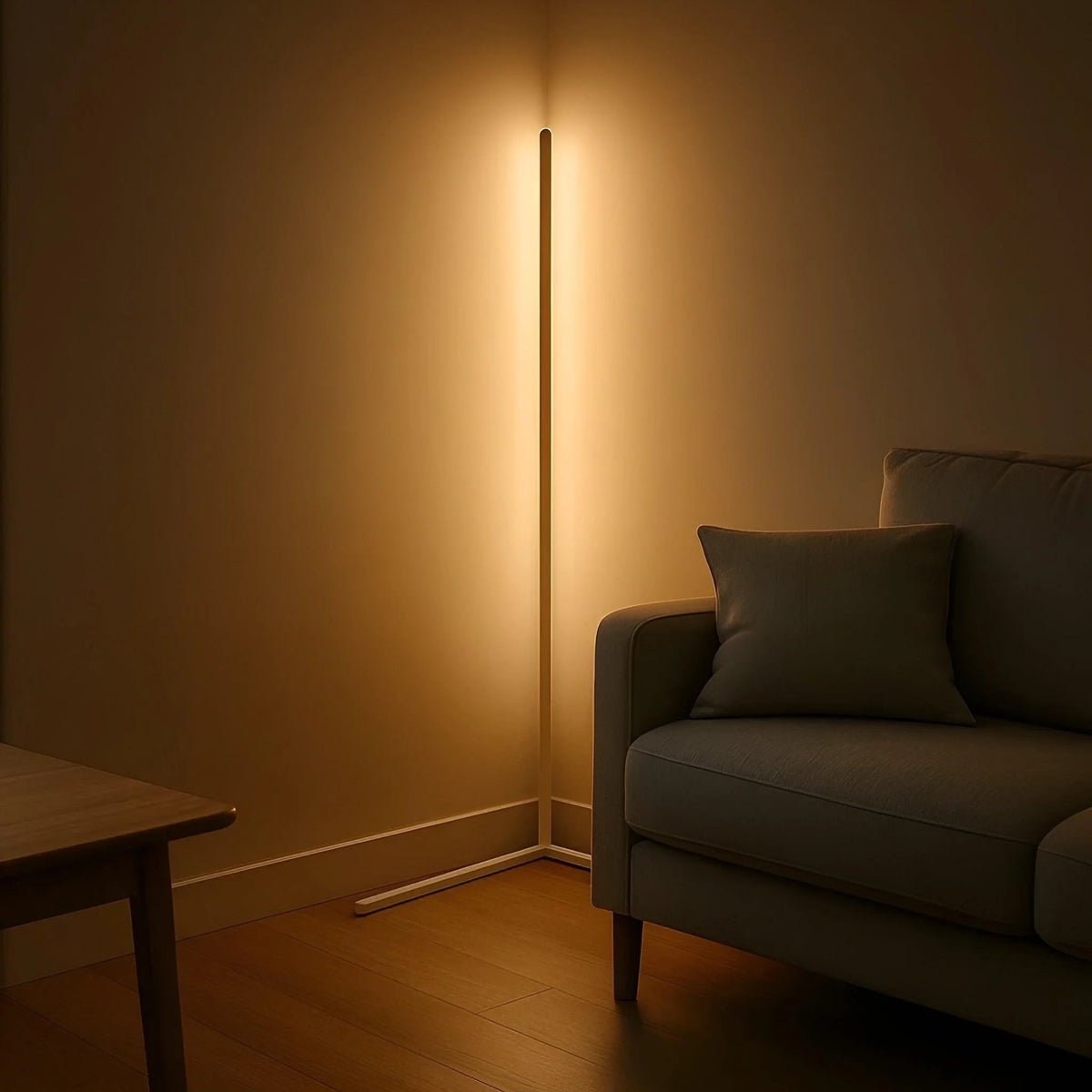Corner Floor Lamp Dimmable LED Remote Control