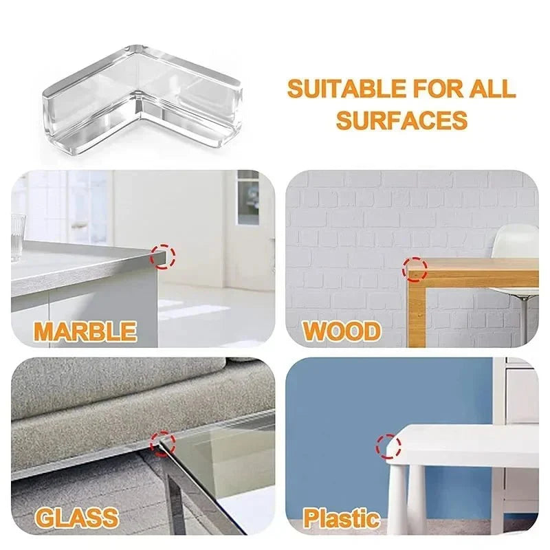 Corner Protectors Transparent Silicone Self-Adhesive