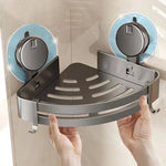 Corner Shelf No-Drill Suction & Water-Drain