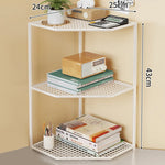 Corner Storage Shelf Metal Mesh Space-Saving