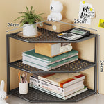 Corner Storage Shelf Metal Mesh Space-Saving