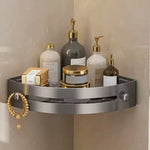 Corner Storage Shelf Waterproof ABS Tool-Free Installation
