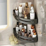 Corner Storage Shelf Waterproof ABS Tool-Free Installation