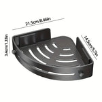 Corner Storage Shelf Waterproof ABS Tool-Free Installation