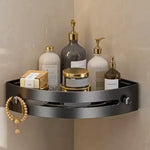 Corner Storage Shelf Waterproof ABS Tool-Free Installation