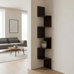 Corner Wall Shelf Multi-Tier Lacquered MDF