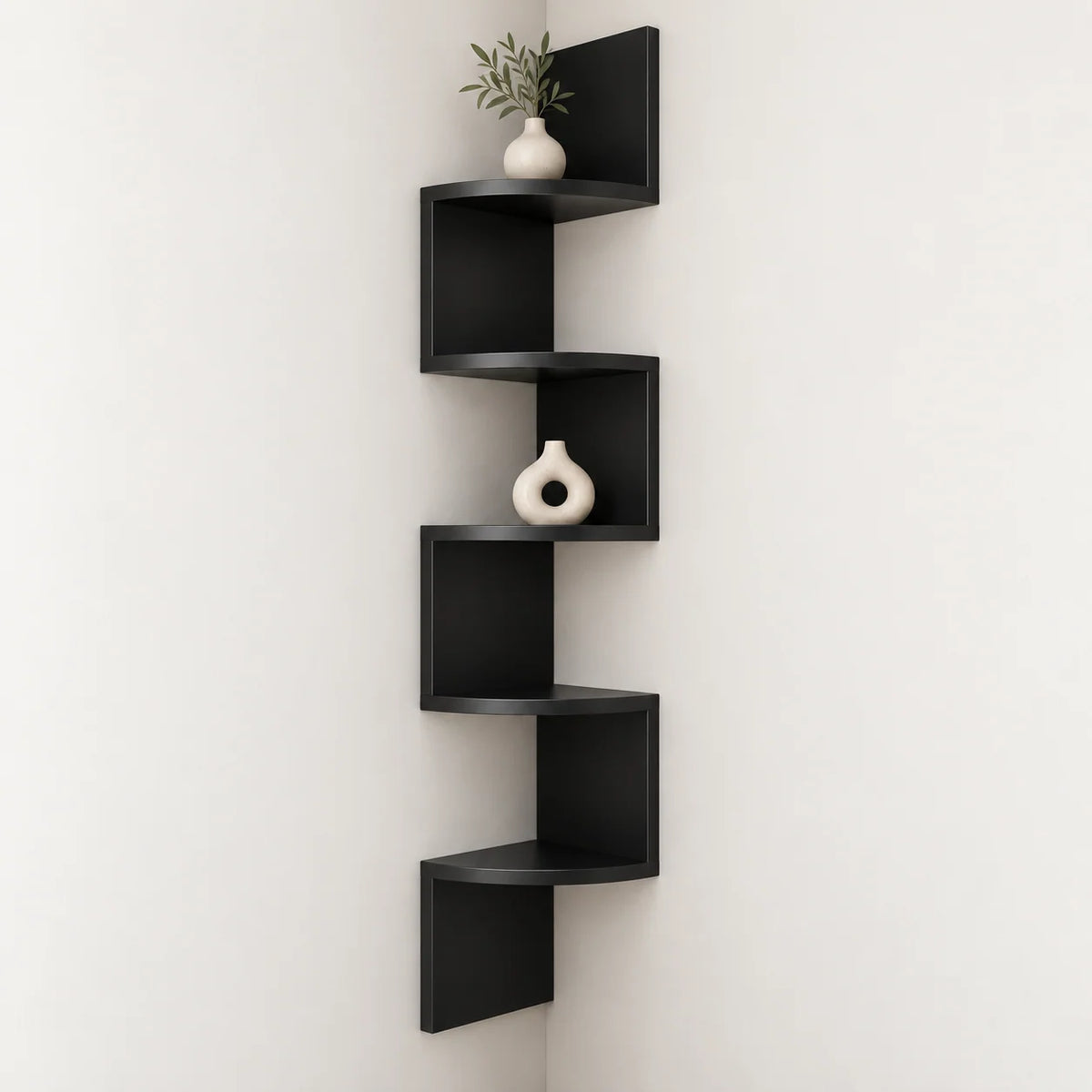 Corner Wall Shelf Multi-Tier Space-Saving Display Storage