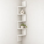 Corner Wall Shelf Multi-Tier Space-Saving Display Storage
