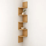 Corner Wall Shelf Multi-Tier Space-Saving Display Storage