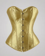 Corset Satin Strapless Sweetheart Neckline Reinforced Boning