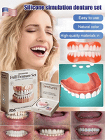 Cosmetic Denture Kit Moldable Warm-Water Fit Upper & Lower Set
