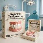 Cosmetic Denture Kit Moldable Warm-Water Fit Upper & Lower Set