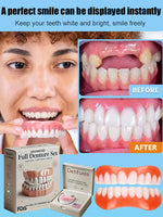 Cosmetic Denture Set Moldable Warm-Water Fit Reusable