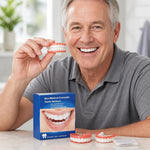 Cosmetic Denture Set Upper & Lower Natural-Looking 3-Piece Set