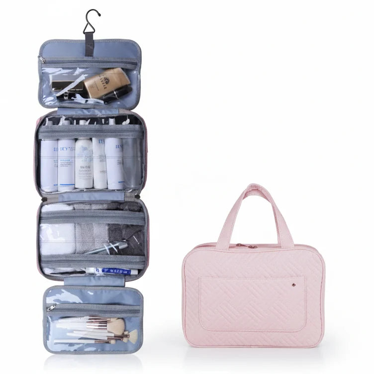Cosmetic Organizer Compact Travel Design 4 Compartments