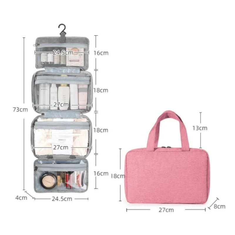 Cosmetic Organizer Compact Travel Design 4 Compartments