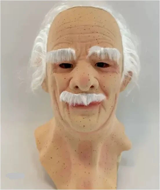Costume Mask Full Head Natural Latex Lifelike Adult Fit