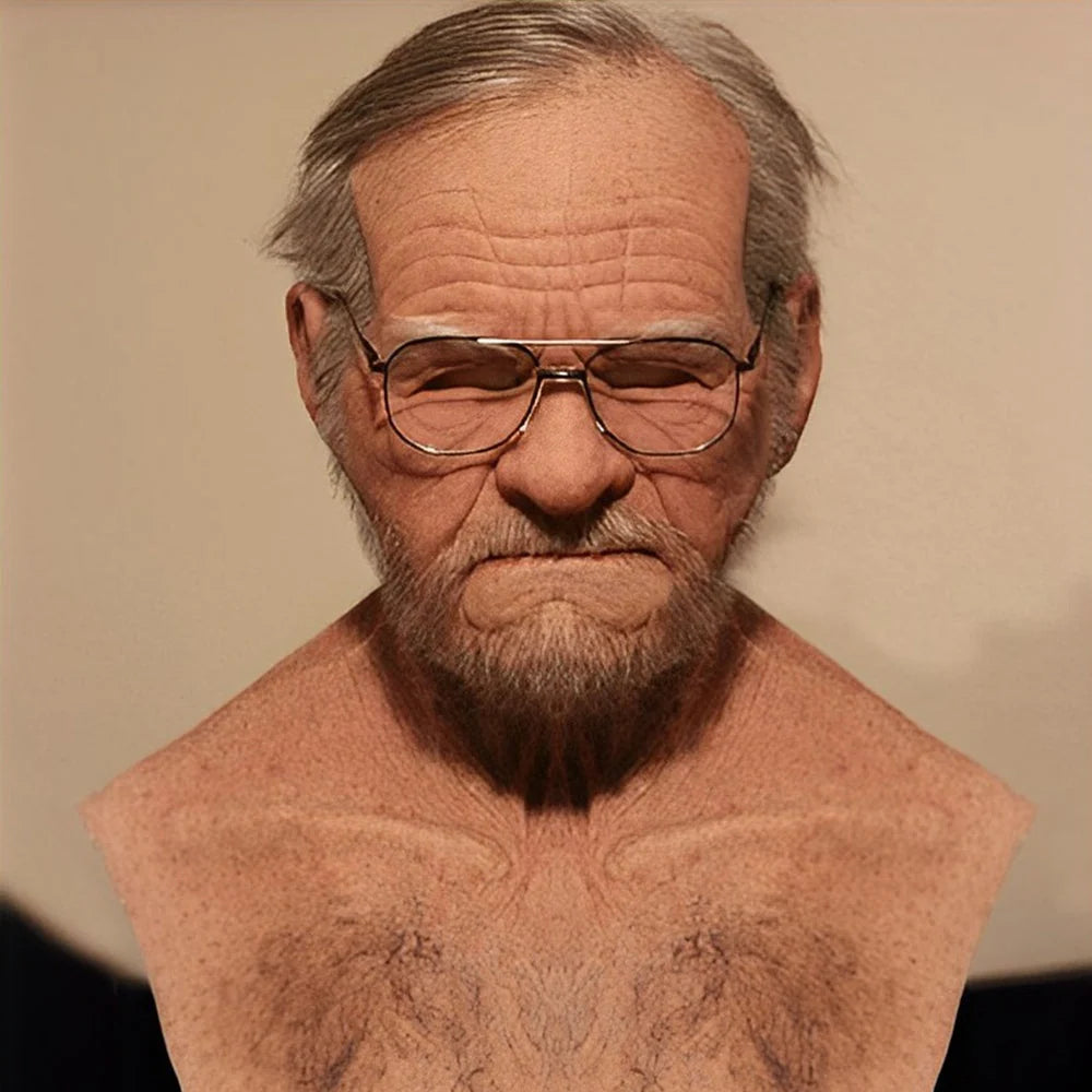 Costume Mask Full Head Natural Latex Lifelike Adult Fit