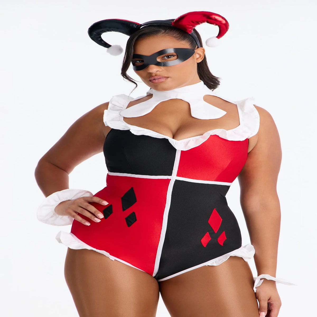 Costume Set Red Ruffle Romper Six-Piece