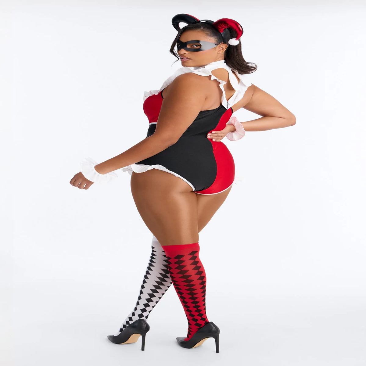 Costume Set Red Ruffle Romper Six-Piece