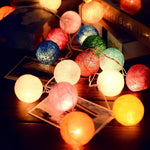 Cotton Ball LED String Lights USB Or Battery Powered