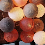 Cotton Ball LED String Lights USB Or Battery Powered