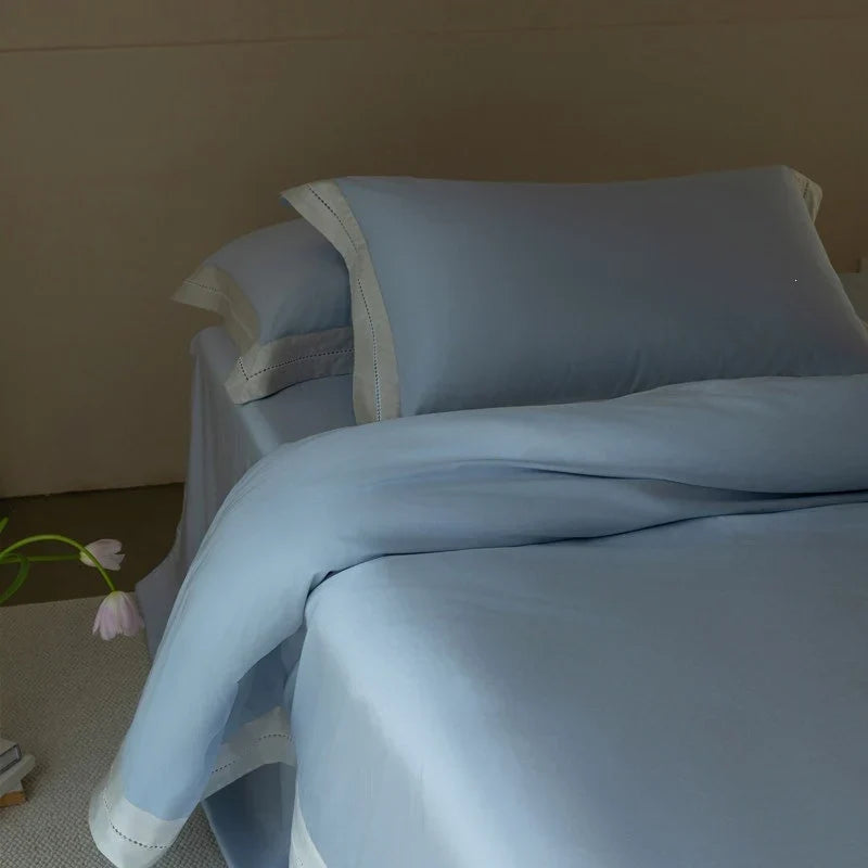 Cotton Bedding Set Breathable Satin Hotel-Style Closure